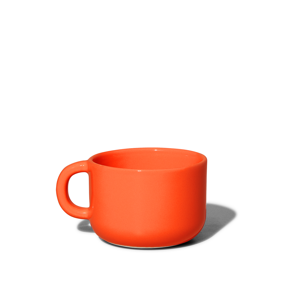 Set of 4 Cappuccino Cups in Persimmon