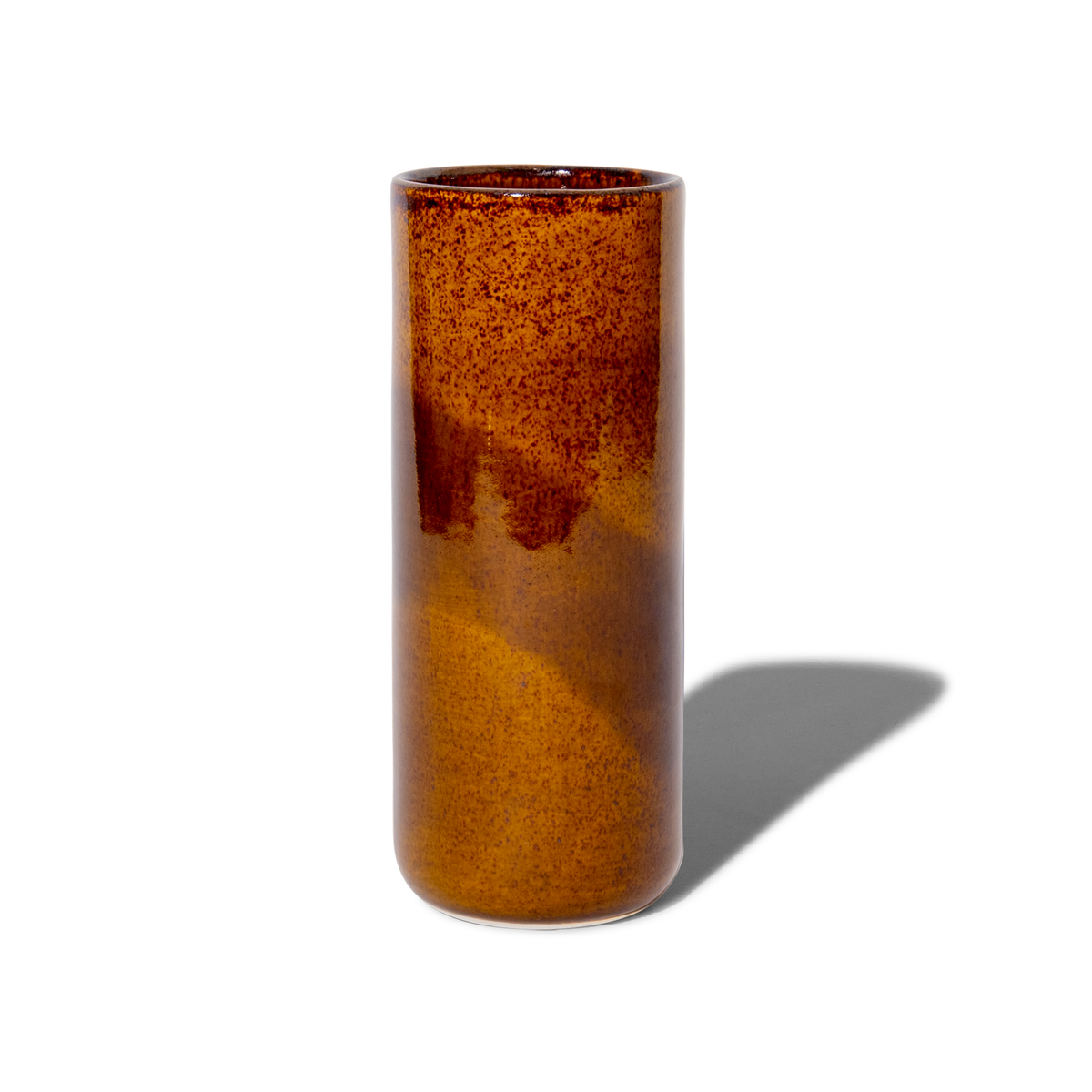 Felt + Fat Tall Vase in Tenmoku